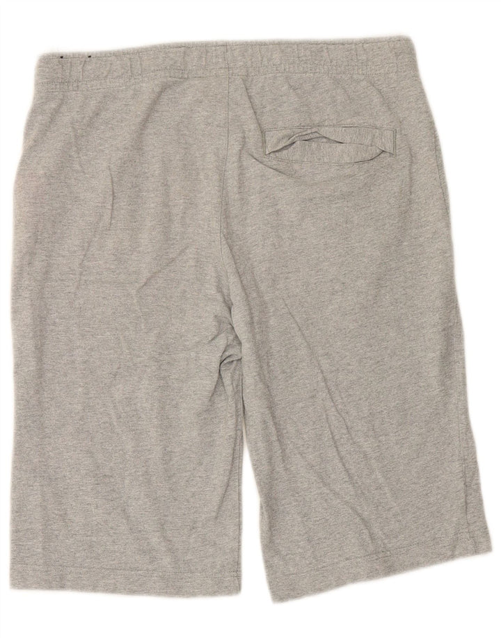 Pantalones cortos deportivos Nike para hombre de algodón gris medio