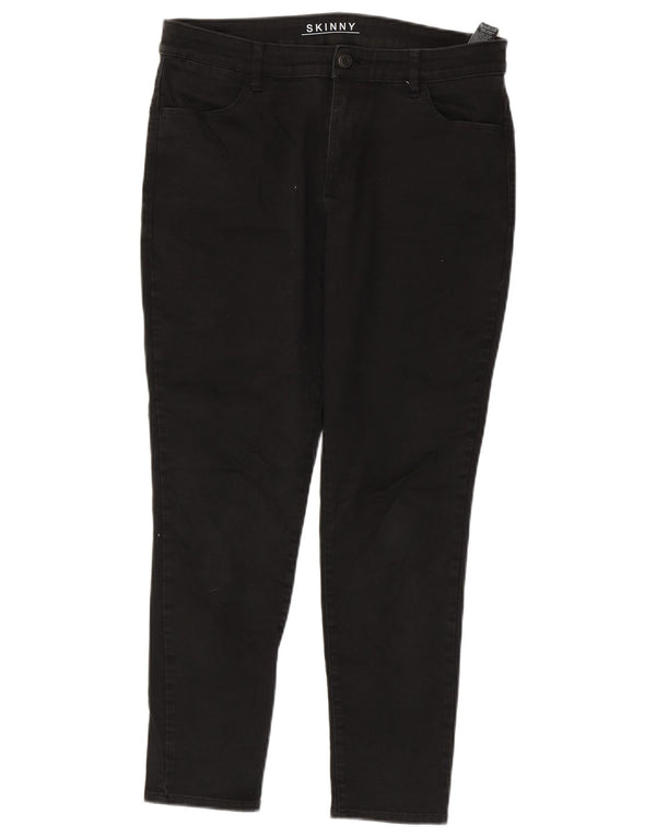Marks & Spencer Vaqueros pitillo para mujer UK 14 Large W34 L27 Algodón negro