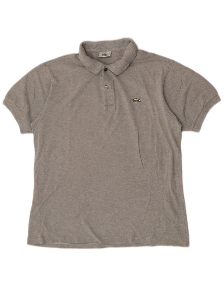 Polo Lacoste para hombre talla 4 algodón gris medio
