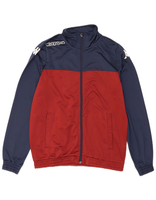 Kappa Hombre Chaqueta De Chándal Con Gráfico Small Borgoña Colorblock