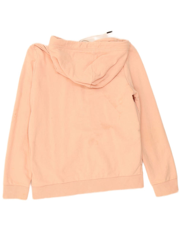 Superdry Sudadera con capucha y cremallera para mujer Reino Unido 10 Small Pink Cotton