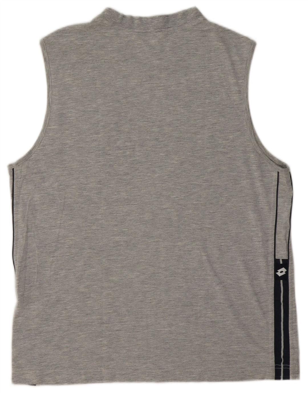 Lotto Hombre Camiseta Sin Mangas De Algodón Moteado Gris Medio