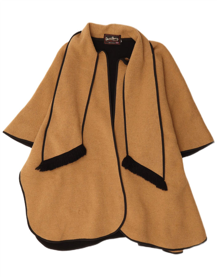David Barry Poncho para Mujer Talla única Beige