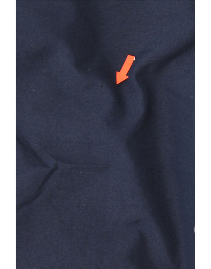 UMBERTO Mens Sweatshirt Jumper Small Navy Blue Polyester Vintage Umberto and Second-Hand Umberto from Messina Hembry 