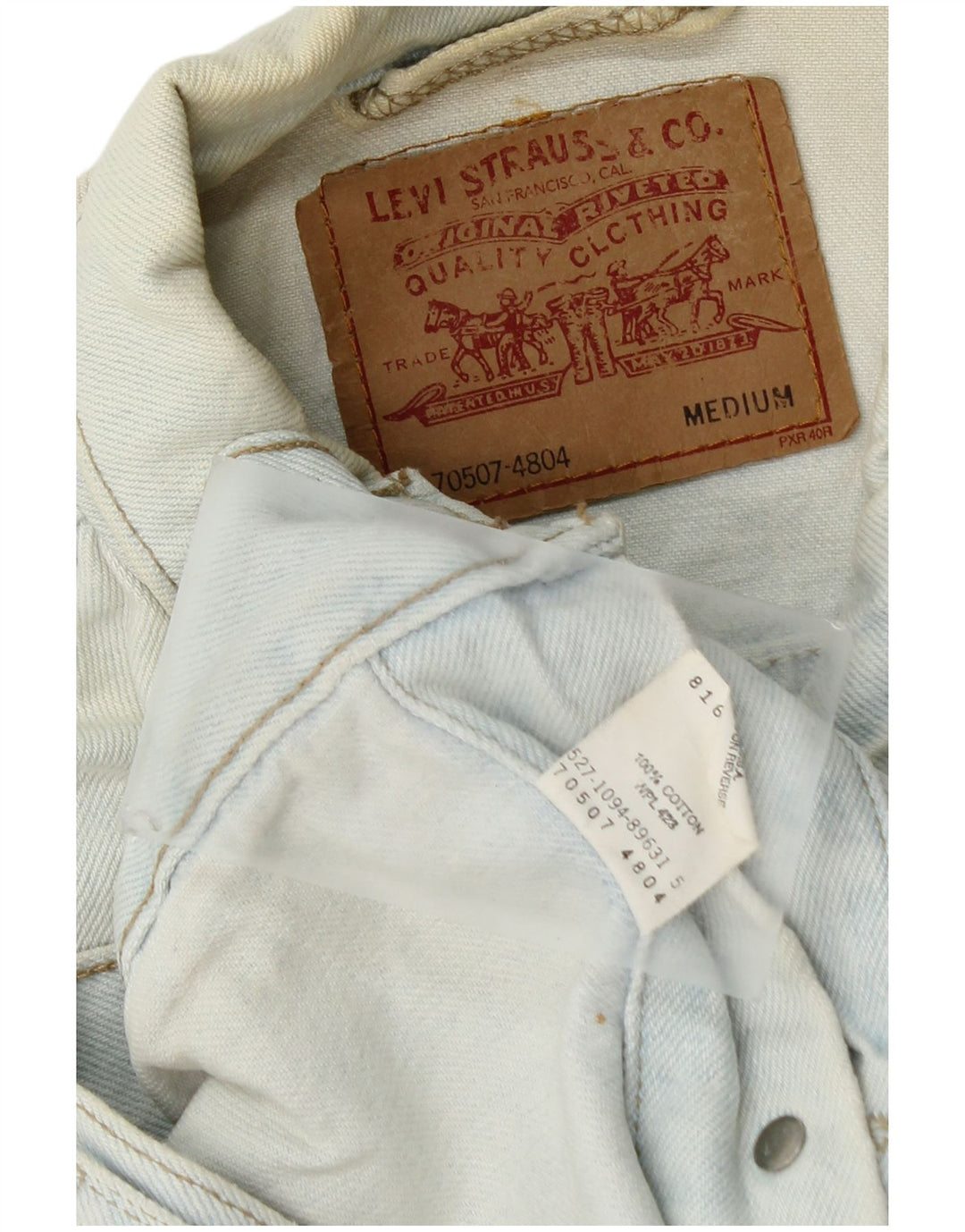 Levi's Chaqueta vaquera para hombre UK 38 Algodón azul medio