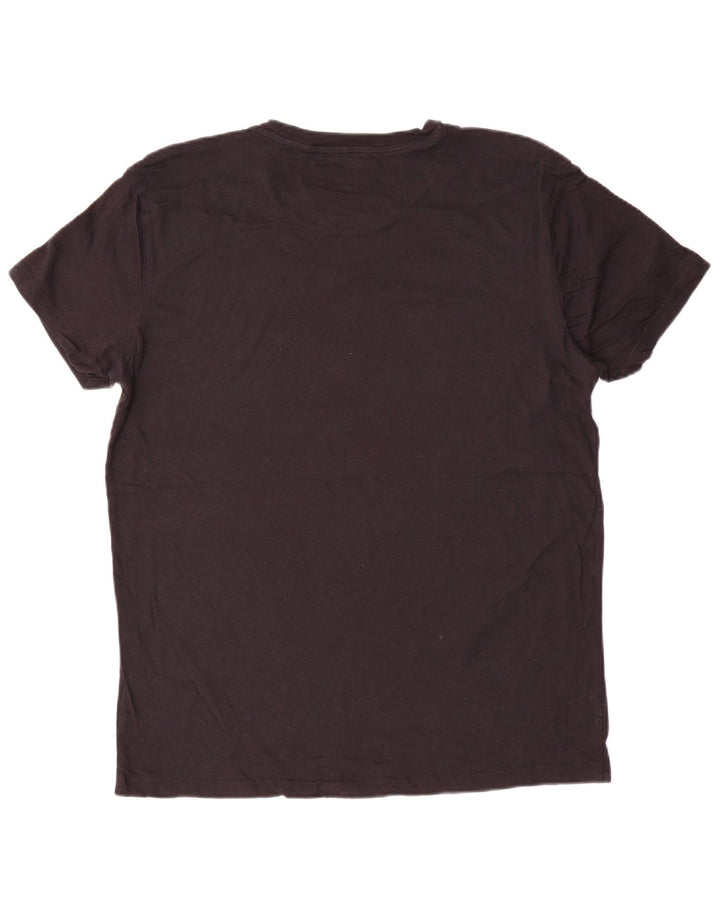GANT Camiseta para hombre Top Large Negro Algodón