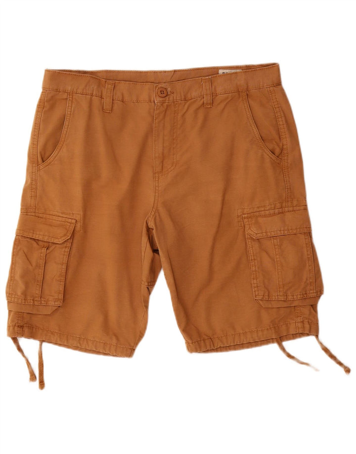 Pantalones cortos cargo Scout para hombre medianos W32 algodón marrón