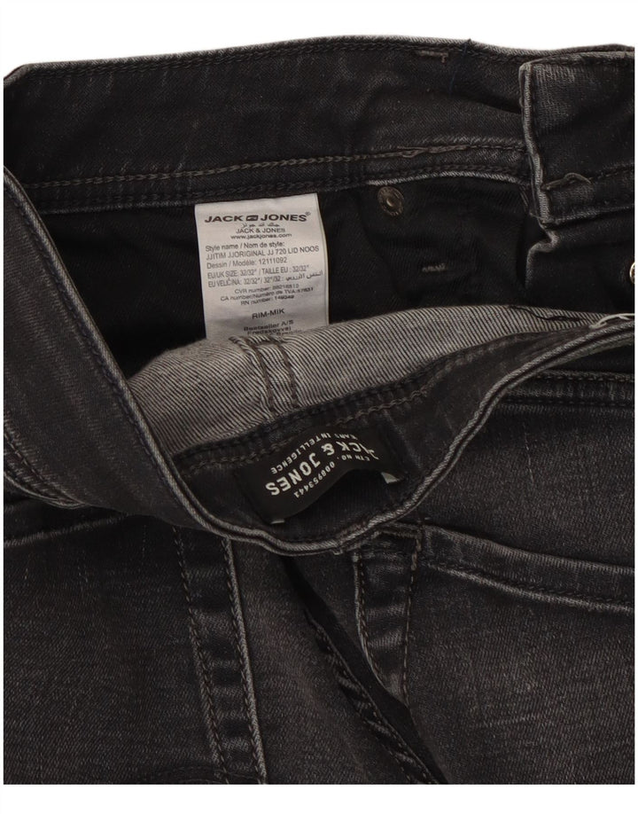 Jack & Jones Tim Slim Jeans para Hombre W32 L32 Algodón Negro