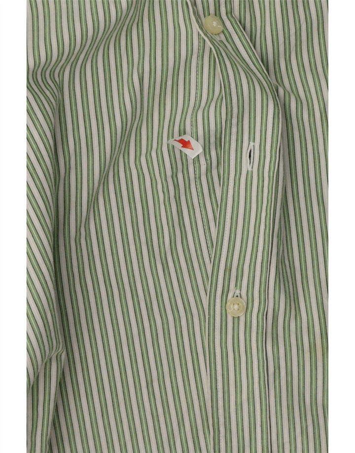 Camisa Jack Wills Hombre Algodón Rayas Verde Medio