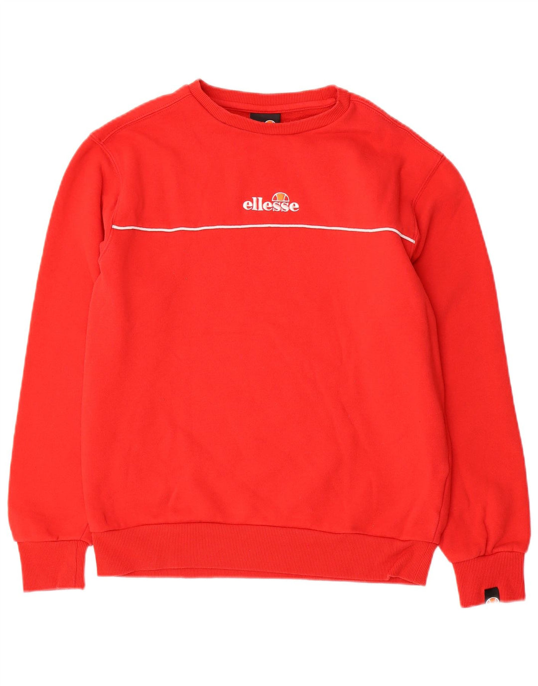 Ellesse Hombre Sudadera Gráfica Jumper Medium Rojo Algodón Deportes