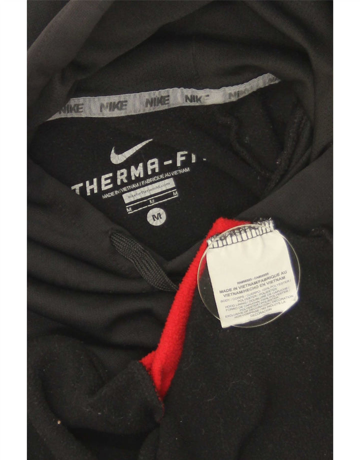Nike Jersey con capucha para mujer UK 44 Mediano Negro Colorblock Poliéster