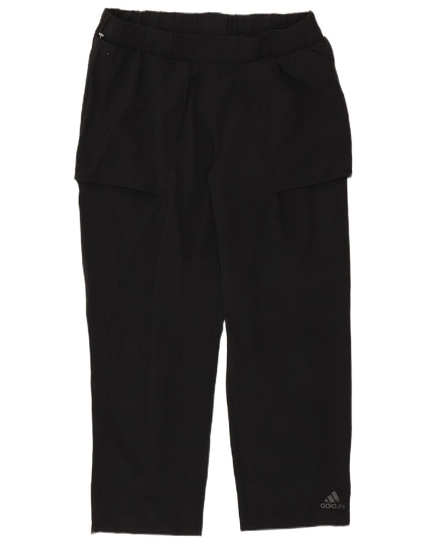 Adidas Pantalones de chándal cortos para mujer UK 12/14 Medium Black Sports