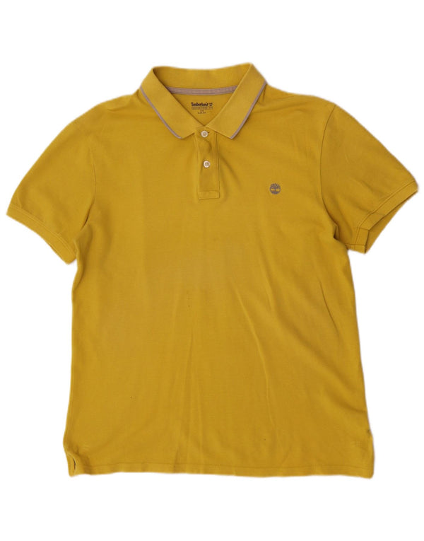 Timberland Polo De Manga Corta Slim Fit Para Hombre Algodón Amarillo Grande