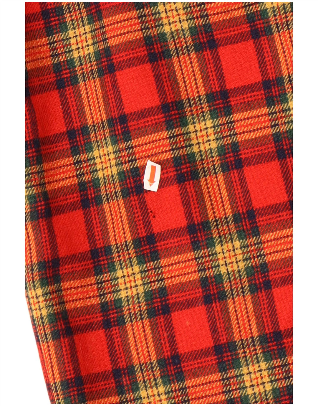 Vintage mujer mini falda W25 XS rojo cuadros