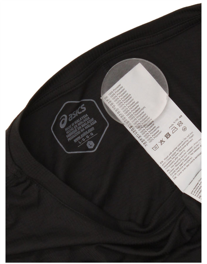 Camiseta Asics Hombre Top Grande Poliéster Negro