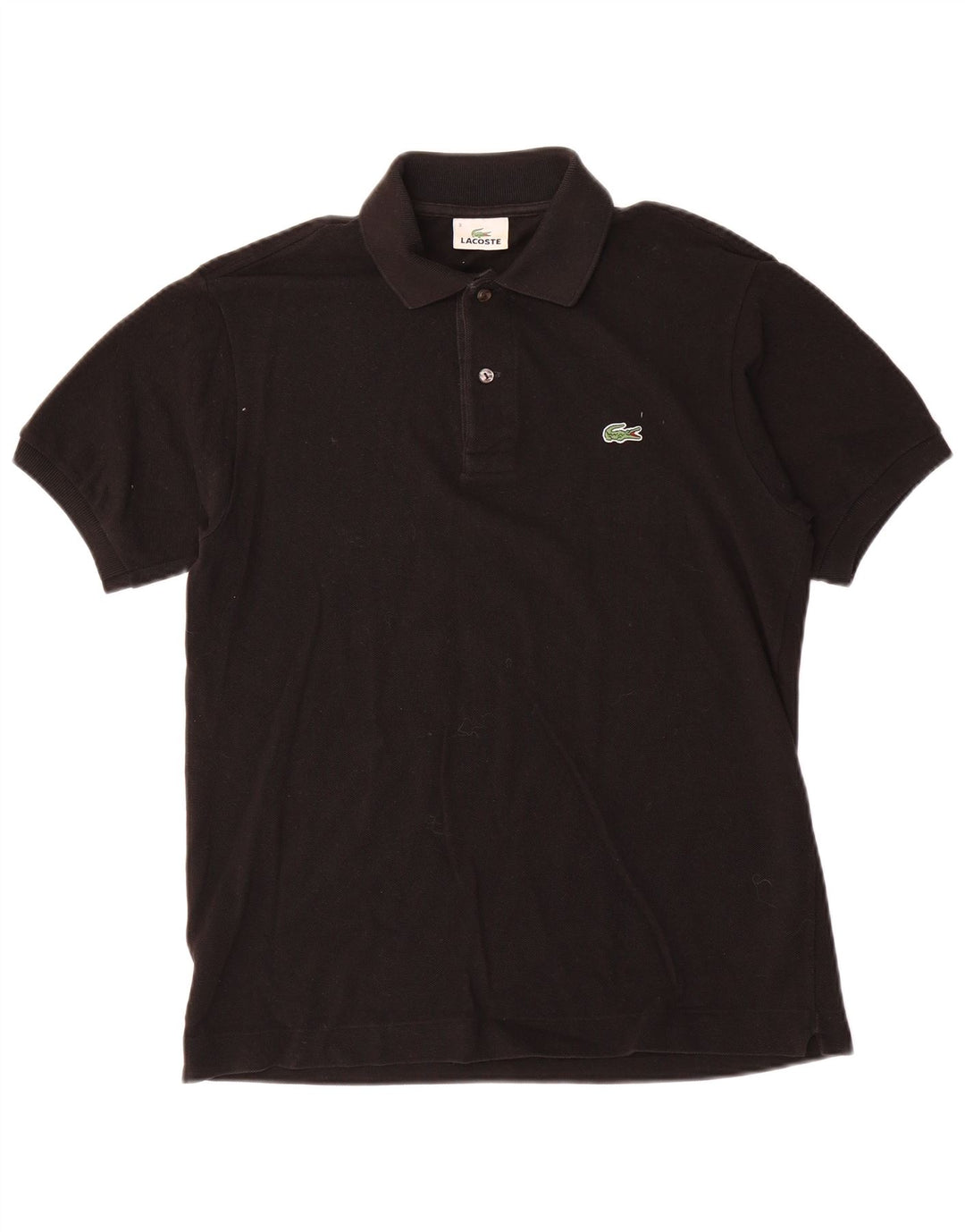 Lacoste Polo para hombre talla 3 pequeño algodón negro