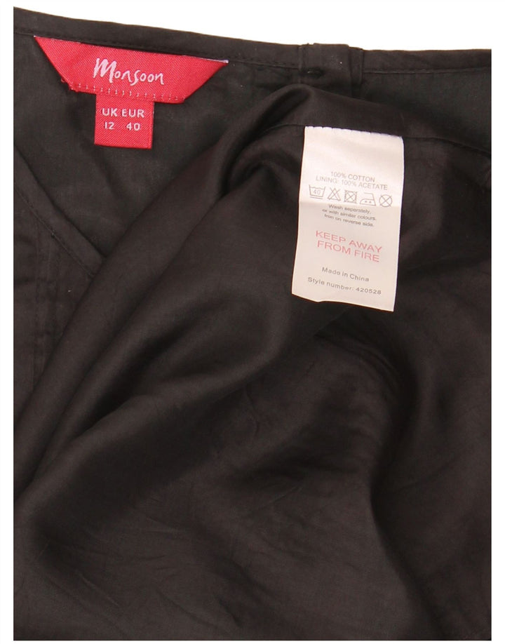 Monsoon Vestido tubo para mujer UK 42 Mediano Algodón negro