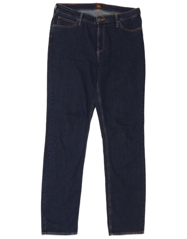 Vaqueros rectos Marion para mujer Lee W32 L33 Algodón azul marino