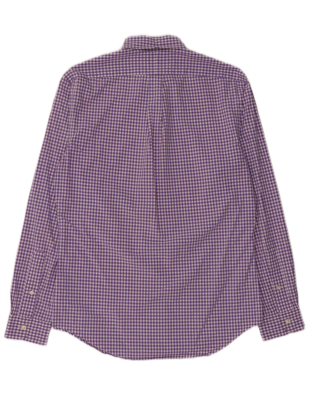 Ralph Lauren Camisa Slim Fit De Algodón A Cuadros Morado Medio Para Hombre