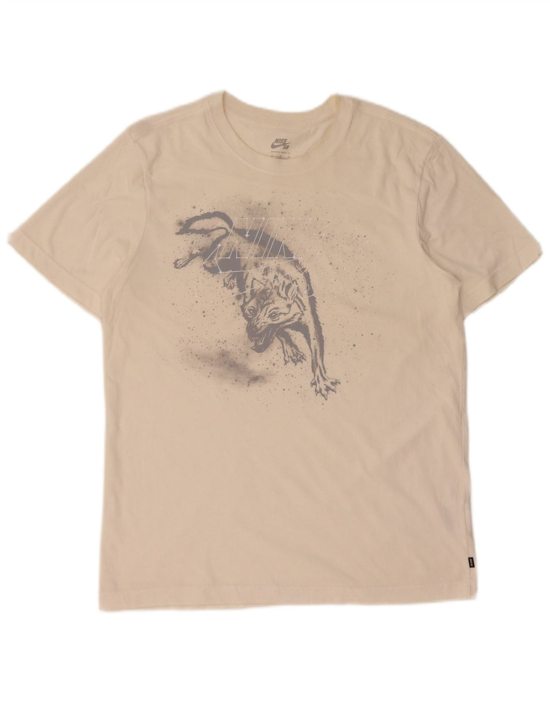 Nike Camiseta Dri Fit Graphic para Hombre Top Mediano de algodón Blanco