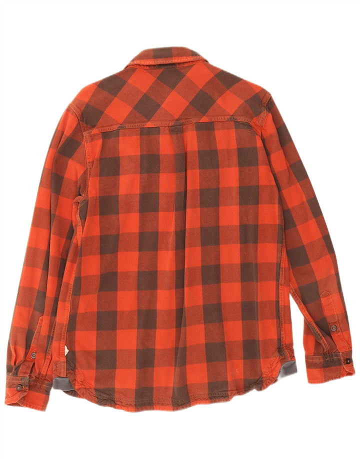 Camisa De Franela Rab De Algodón A Cuadros Rojo Medio Para Hombre