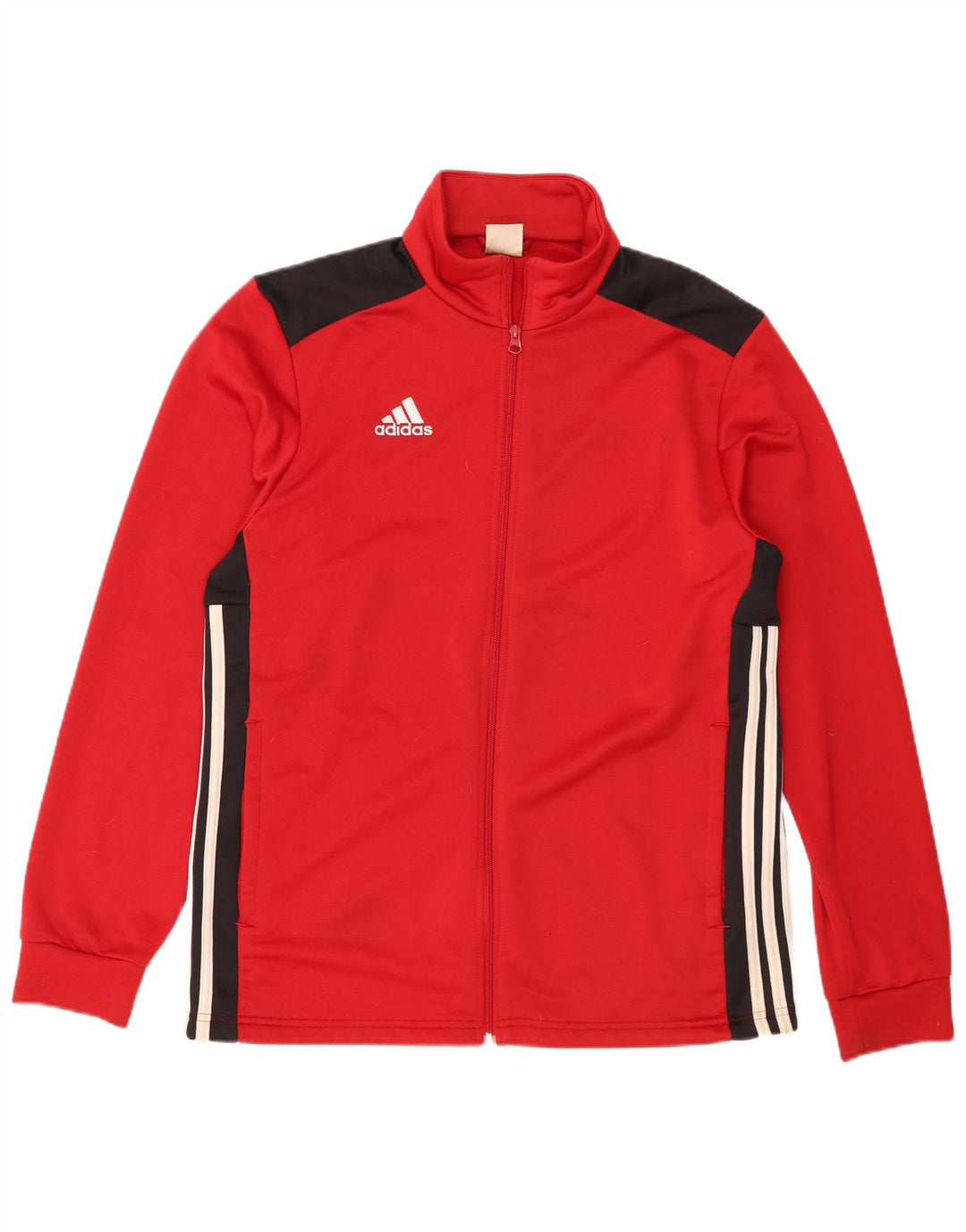 Adidas Hombre Chándal Top Chaqueta Grande Rojo Colorblock Poliéster