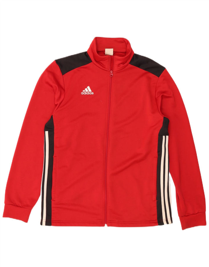 Adidas Hombre Chándal Top Chaqueta Grande Rojo Colorblock Poliéster