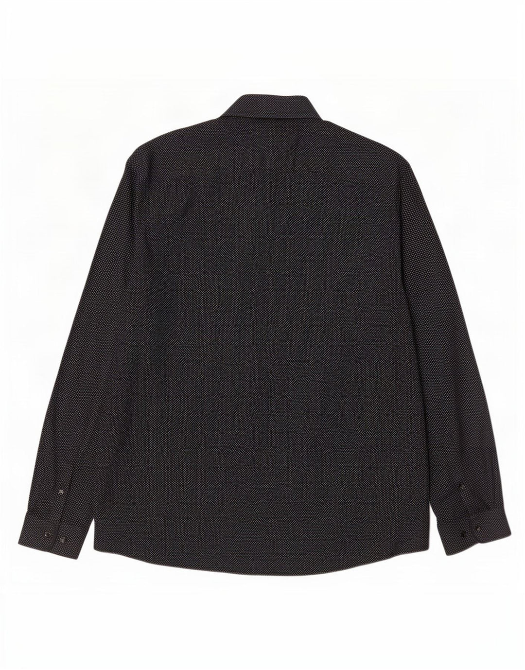 Angelo Litrico Camisa Hombre Talla 45/46 2XL Algodón Moteado Negro