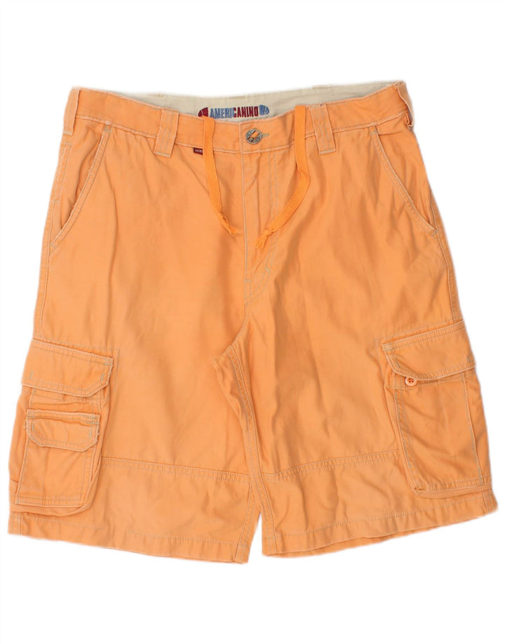 Americanino Pantalones cortos cargo para hombre IT 48 Medium W32 Algodón naranja