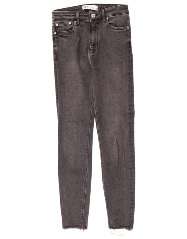 Zara Vaqueros Pitillo Mujer EU 36 XS W26 L27 Gris