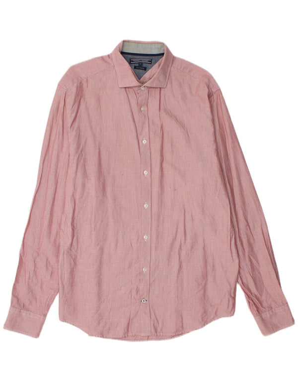 Camisa Tommy Hilfiger New York Fit XL de algodón con lunares rojos para hombre