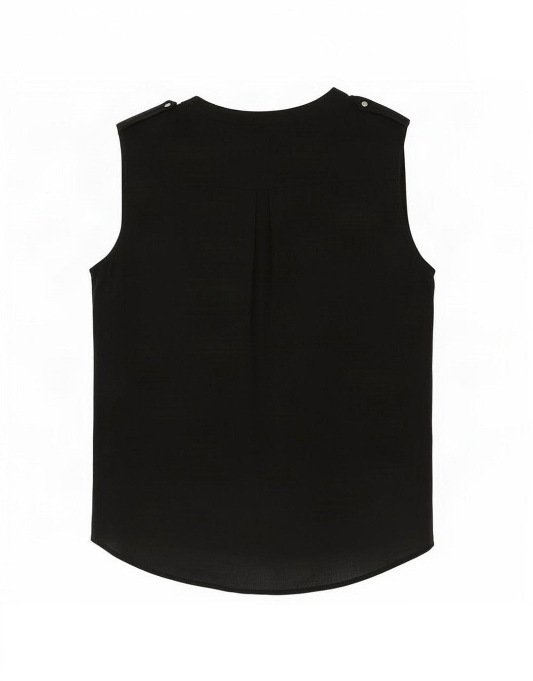 Zara Mujer Blusa Sin Mangas Top UK 44 Medium Negro