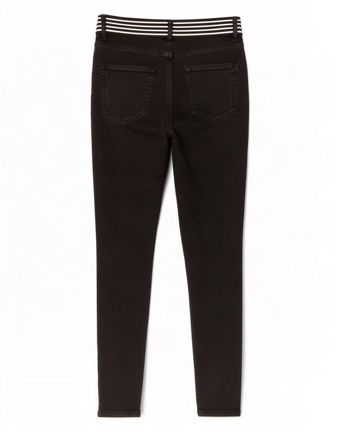 Zara Vaqueros Slim para Mujer EU 38 Small W28 L27 Negro