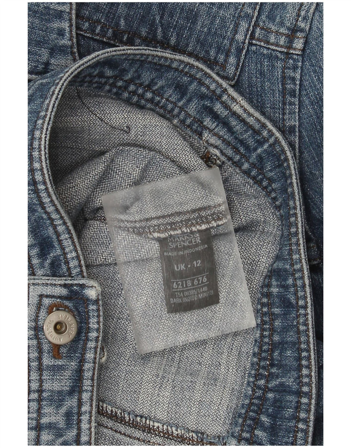 Marks & Spencer Chaqueta vaquera para mujer UK 12 Algodón azul medio