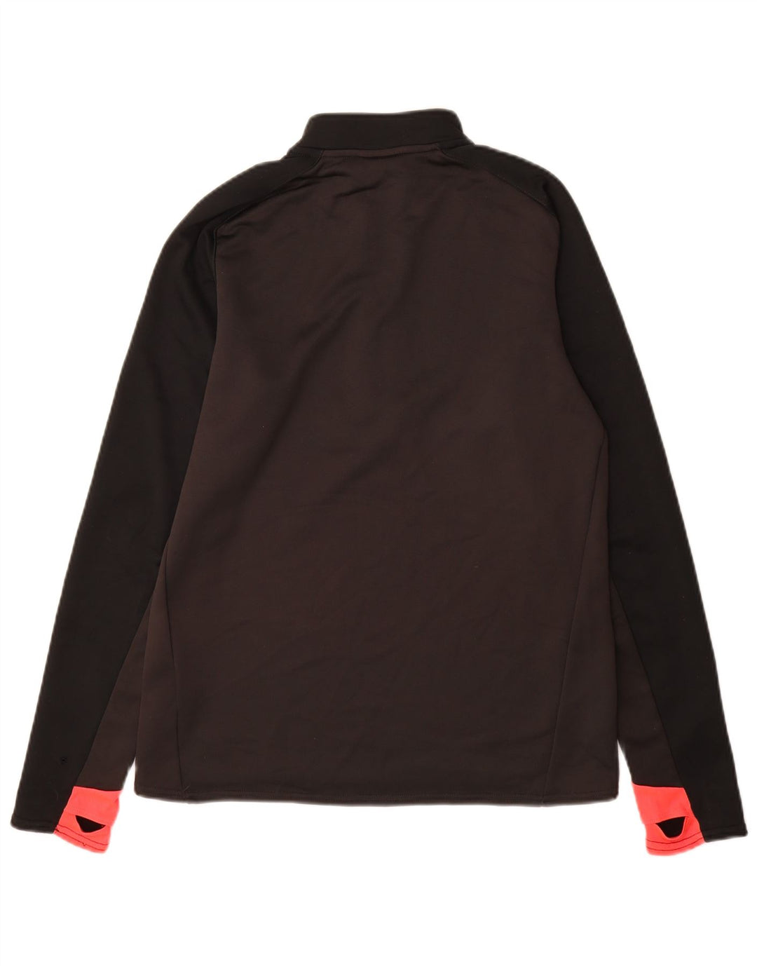 UMBRO Hombre Sudadera con cuello con cremallera Camiseta de chándal Small Grey Colorblock