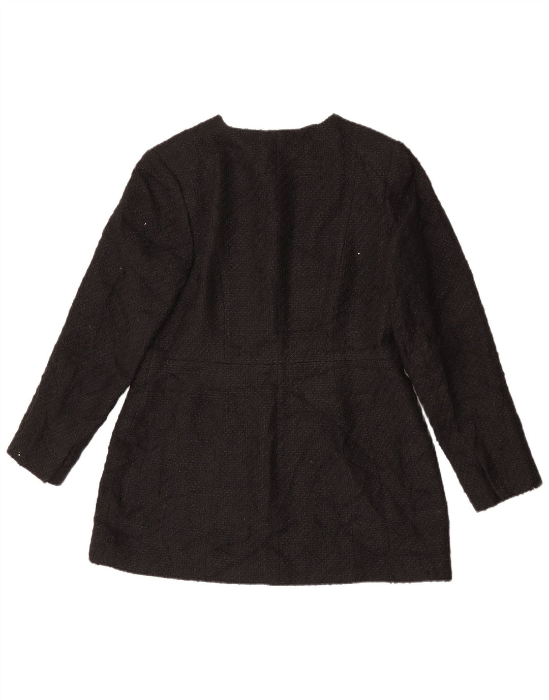 Zara Mujer Chaqueta Blazer De 4 Botones UK 40 XL Negro