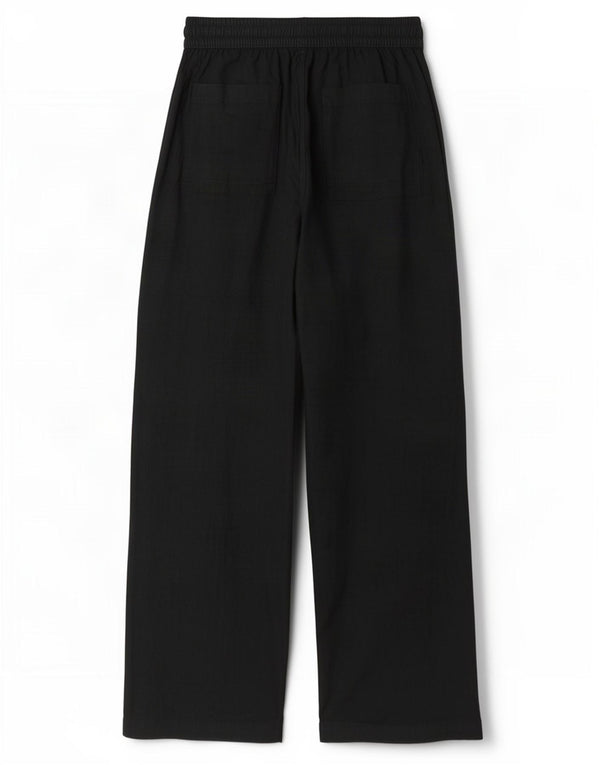 Marks & Spencer Pantalones de cintura alta para mujer UK 8 Small W27 L29 Negro