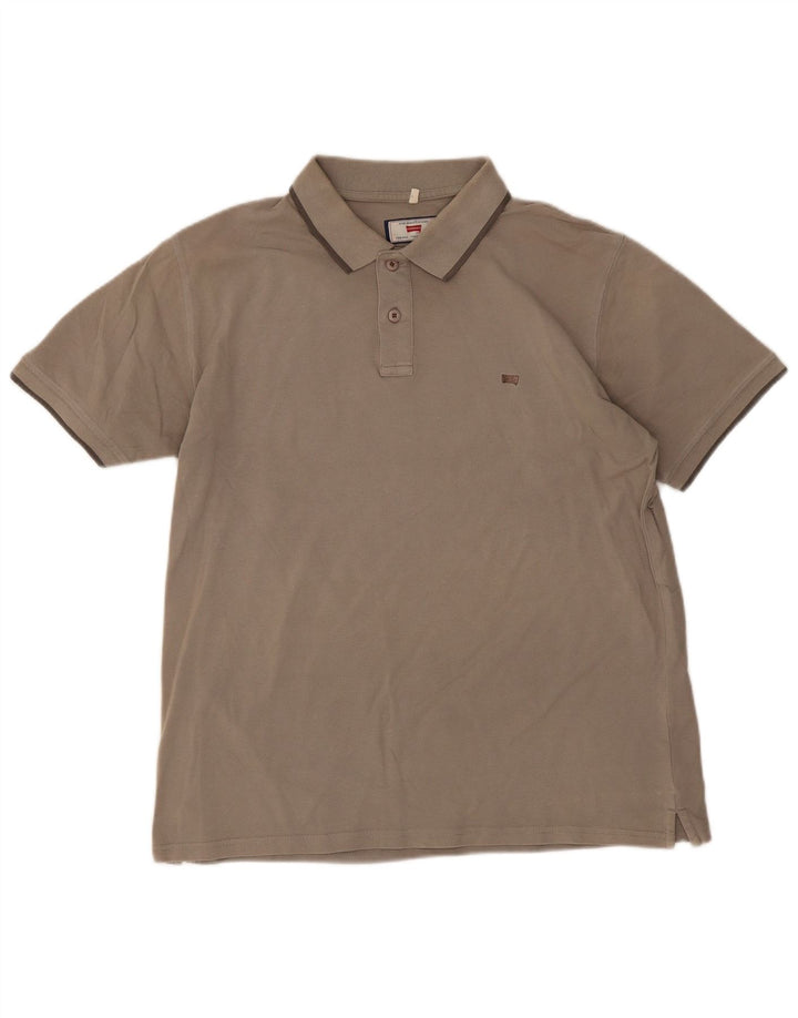 Polo Carrera Hombre XL Algodón Marrón