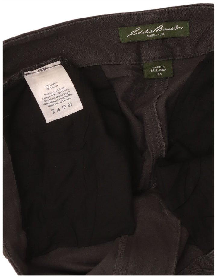 EDDIE BAUER Pantalones casuales Mercer Fit para mujer US 14 XL W38 L31 Gris