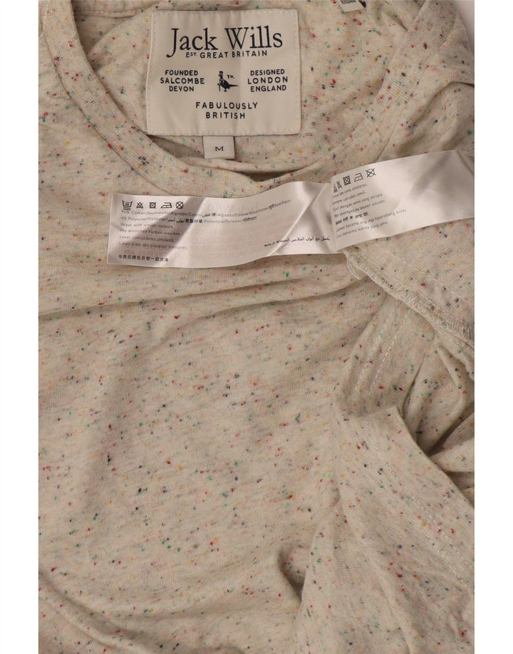 Camiseta Jack Wills Hombre Top Algodón Moteado Beige Medio