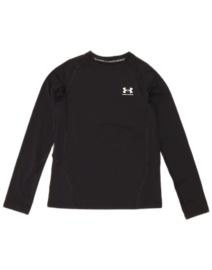 Under Armour Camiseta Heat Gear Manga Larga para Niños 9-10 Años Mediano Negro