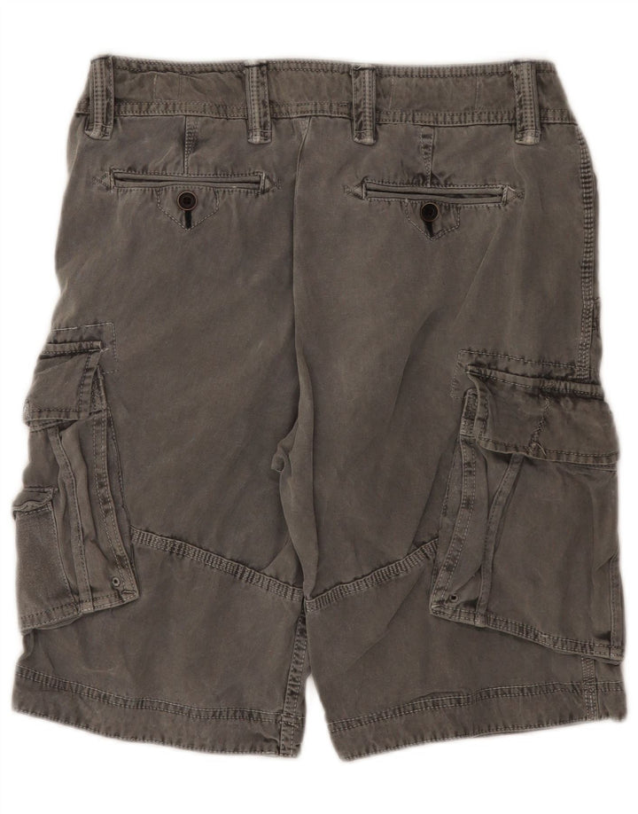 White Stuff Mens Cargo Shorts W32 Medium Grey Cotton