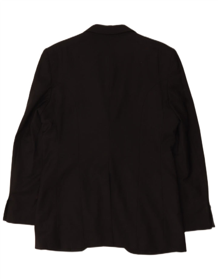 Zara Chaqueta Blazer De 2 Botones Para Hombre EU 50 Mediana Lana Negra