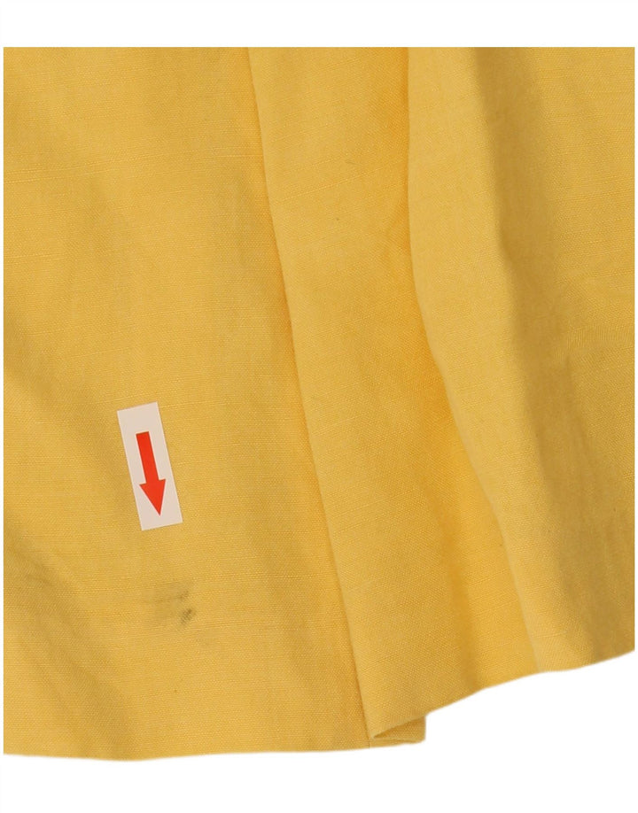 Roccobarocco Vestido acampanado para mujer UK 40 Pequeño Amarillo