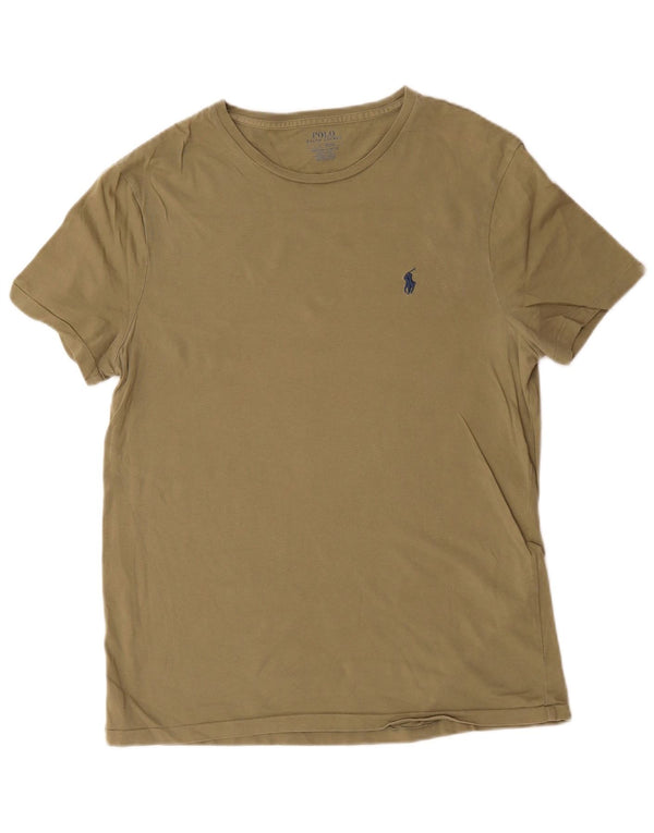 Polo Ralph Lauren Camiseta ajustada personalizada para hombre Top grande de algodón caqui