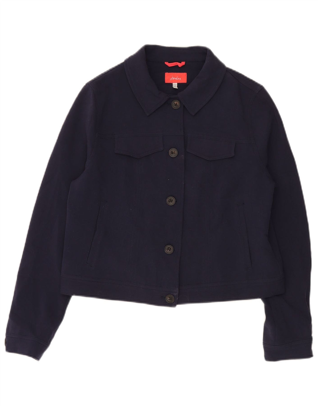Joules Chaqueta Bomber Corta para Mujer Reino Unido 44 Grande Poliéster Azul Marino