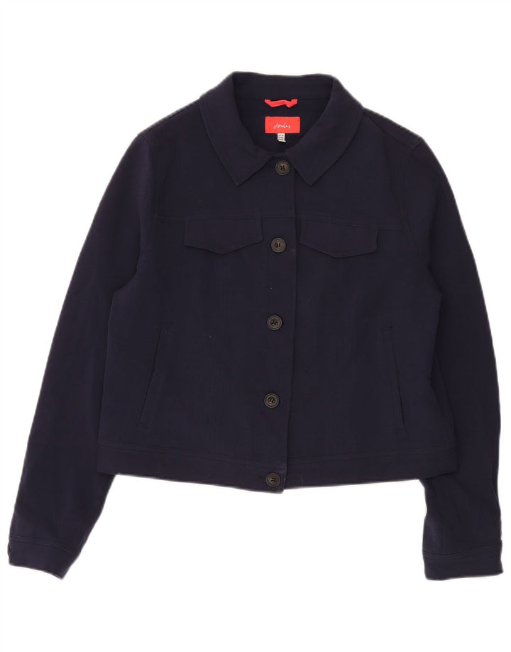 Joules Chaqueta Bomber Corta para Mujer Reino Unido 44 Grande Poliéster Azul Marino