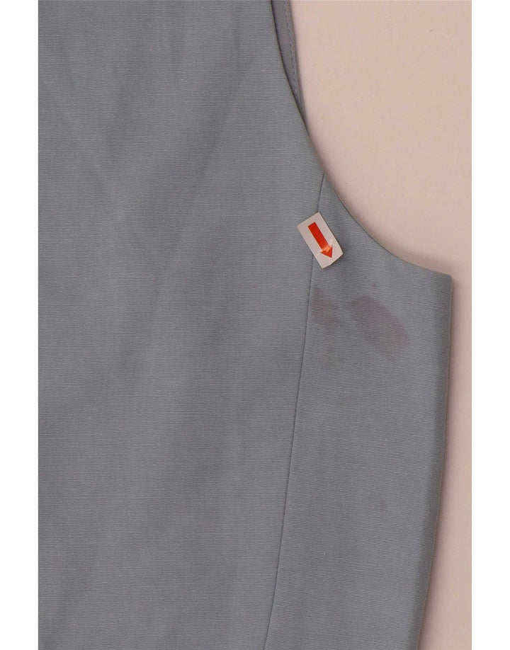 Zara Mujer Chaleco UK 42 Azul Medio