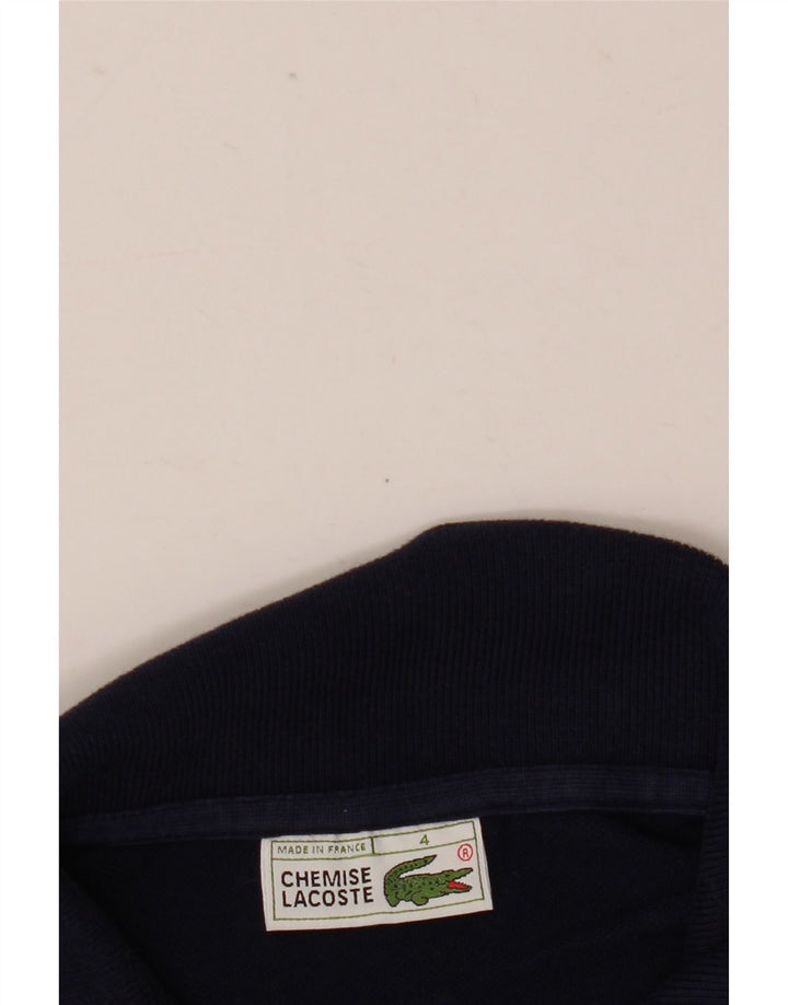 Polo Lacoste para hombre talla 4 mediano azul marino