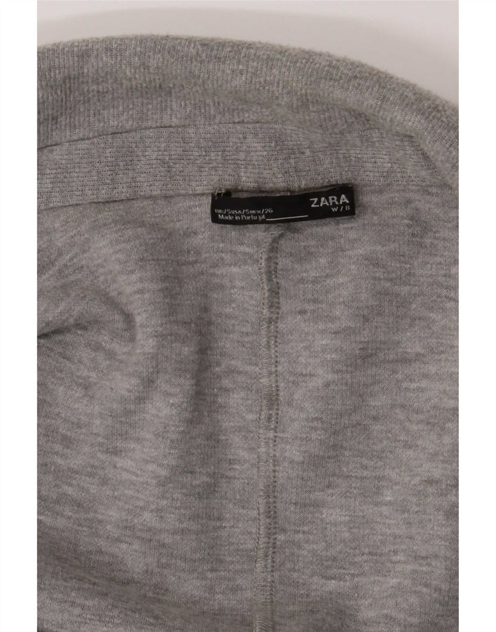 Zara Mujer Abrigo Abierto UK 10 Small Gris